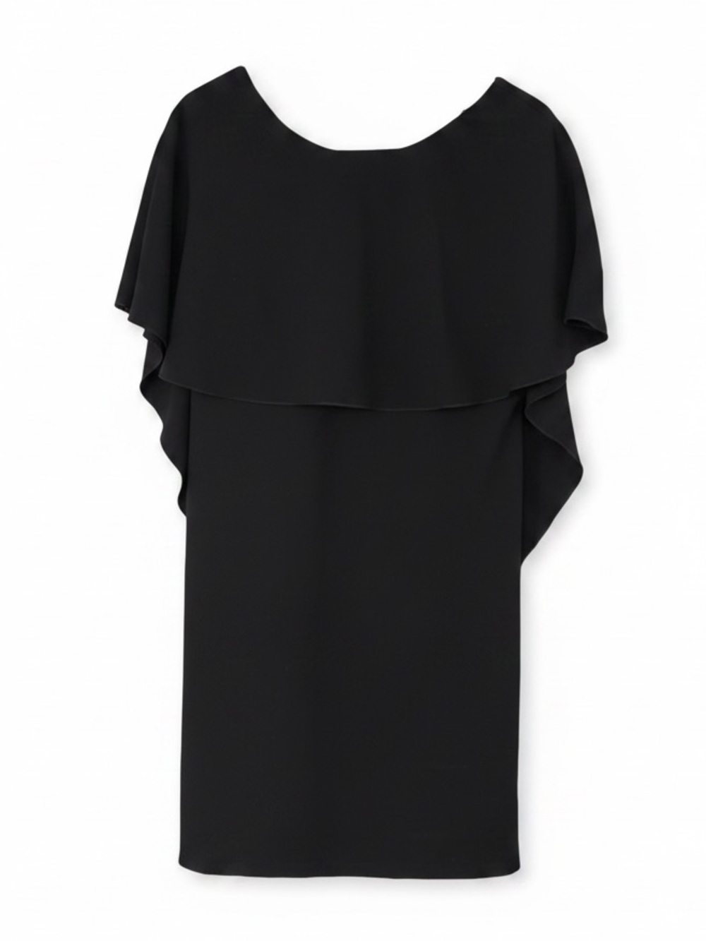 Katherine Barclay Montreal Black Cape Overlay Dress Women’s Size 6